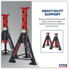 Axle Stands (Pair) 6 Tonne Capacity per Stand - Red AS6R