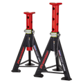Axle Stands (Pair) 6 Tonne Capacity per Stand - Red AS6R