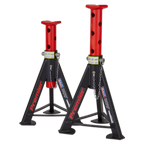 Axle Stands (Pair) 6 Tonne Capacity per Stand - Red AS6R