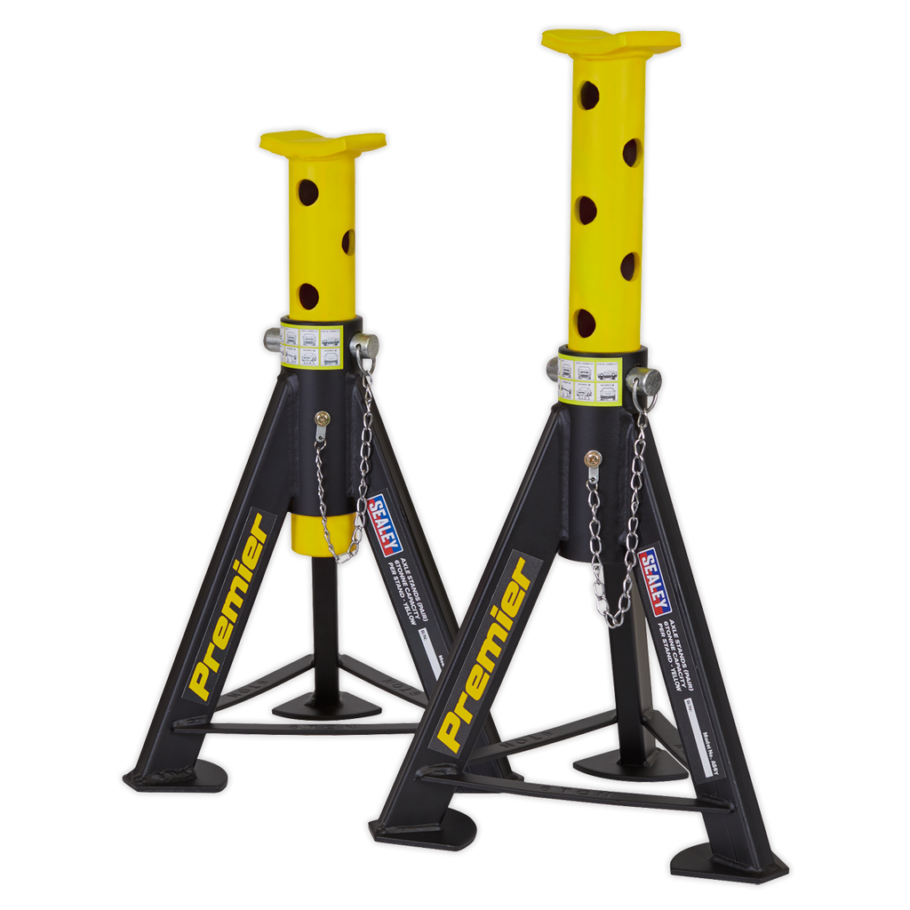 Axle Stands (Pair) 6 Tonne Capacity per Stand - Yellow AS6Y