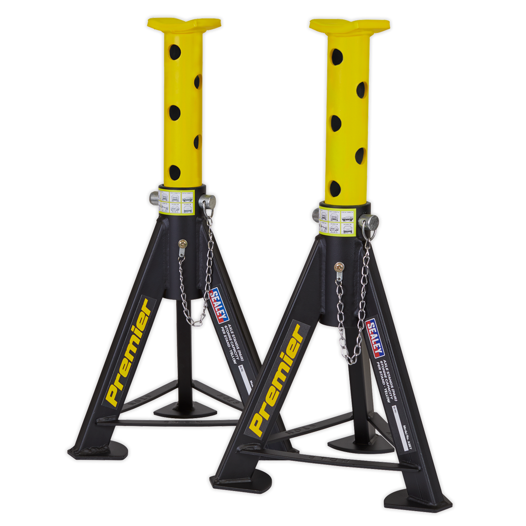 Axle Stands (Pair) 6 Tonne Capacity per Stand - Yellow AS6Y