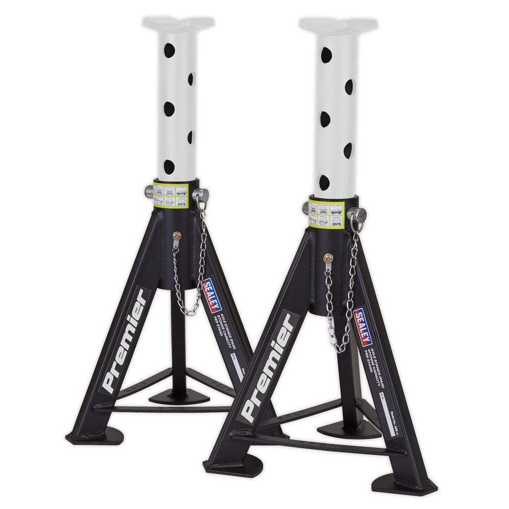 Axle Stands (Pair) 6 Tonne Capacity per Stand - White AS6