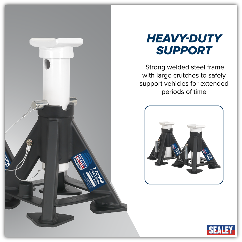 Short Axle Stands (Pair) 7 Tonne Capacity per Stand AS7S