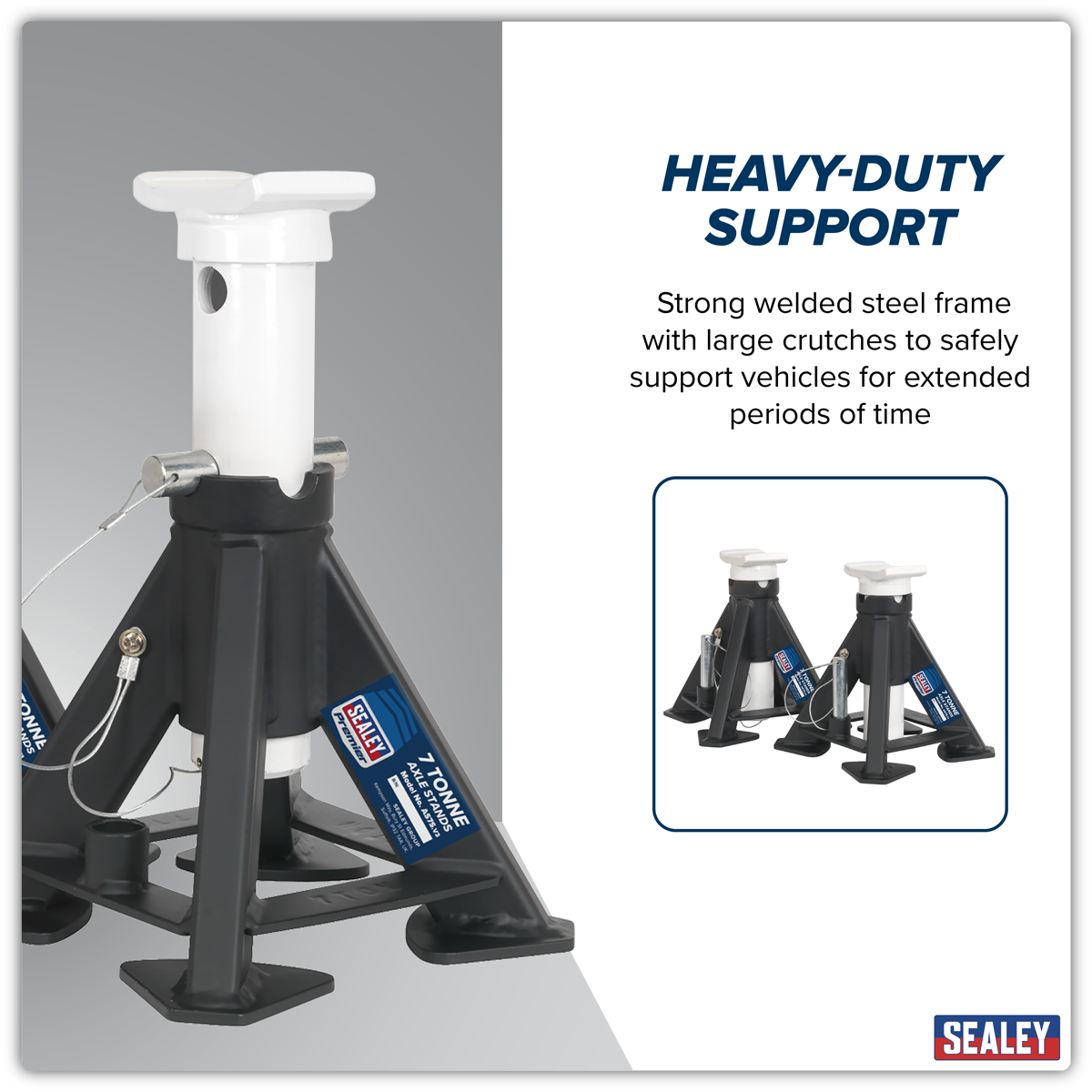 Short Axle Stands (Pair) 7 Tonne Capacity per Stand AS7S