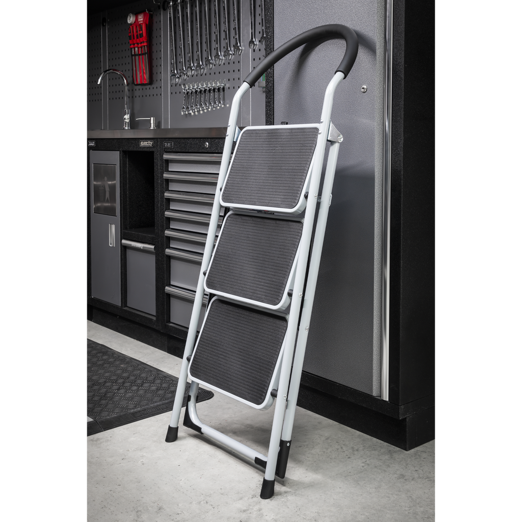 3-Tread Step Stool 150kg Capacity - EN 14183 ASL23