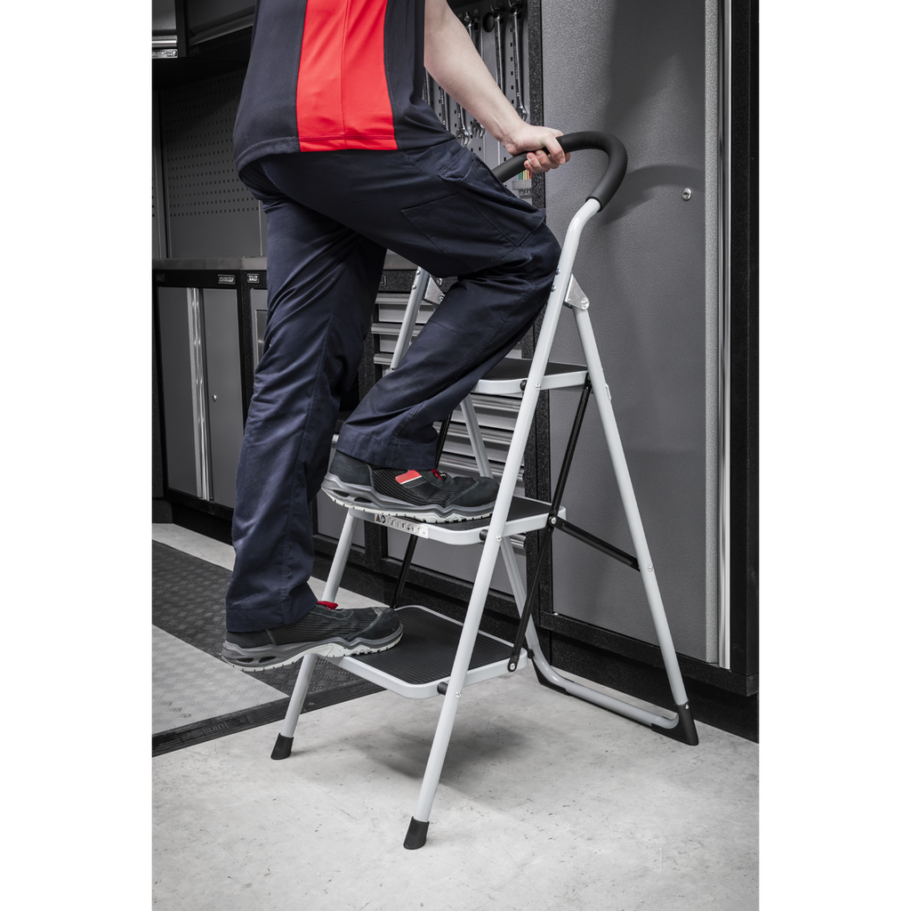 3-Tread Step Stool 150kg Capacity - EN 14183 ASL23