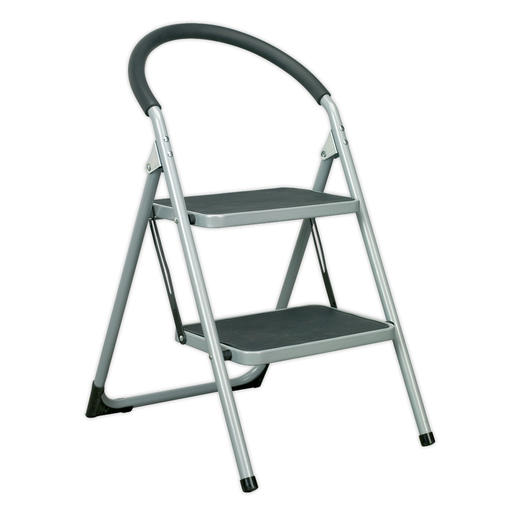 Step Stool 2-Tread 150kg Capacity - BS EN14183 ASL2