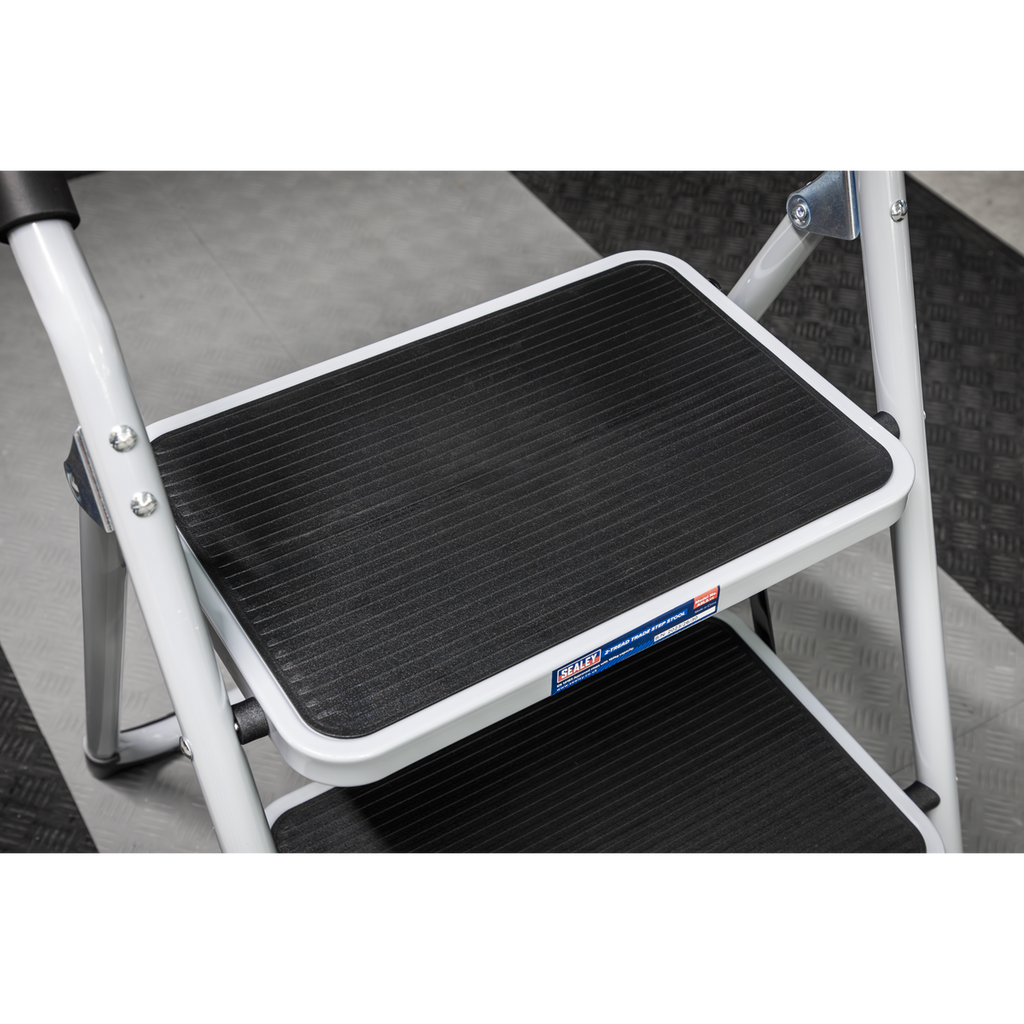 Step Stool 2-Tread 150kg Capacity - BS EN14183 ASL2