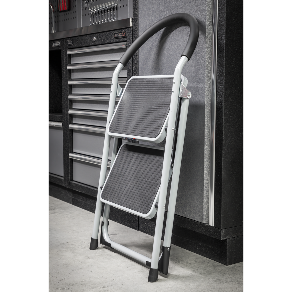 Step Stool 2-Tread 150kg Capacity - BS EN14183 ASL2