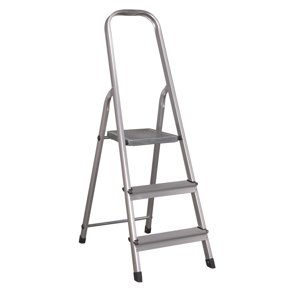 Aluminium Step Ladder 3-Tread - EN 131 ASL3S