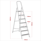 Aluminium Step Ladder 7-Tread - EN 131 ASL7