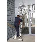 Aluminium Professional Telescopic Ladder 11-Tread - EN 131 ATL11