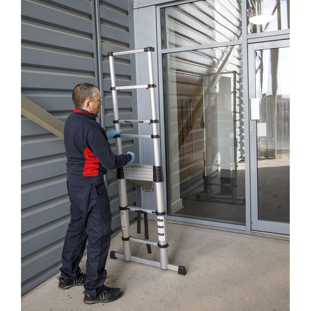 Aluminium Professional Telescopic Ladder 11-Tread - EN 131 ATL11