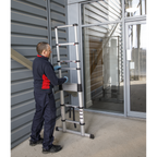 Aluminium Professional Telescopic Ladder 11-Tread - EN 131 ATL11