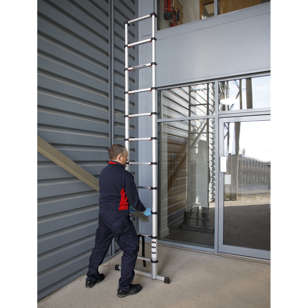 Aluminium Professional Telescopic Ladder 11-Tread - EN 131 ATL11