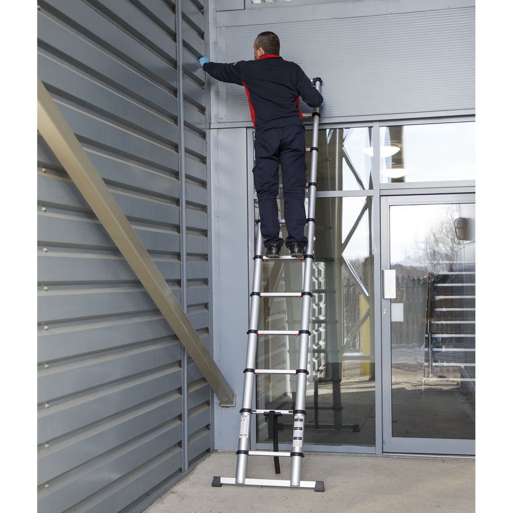 Aluminium Professional Telescopic Ladder 11-Tread - EN 131 ATL11