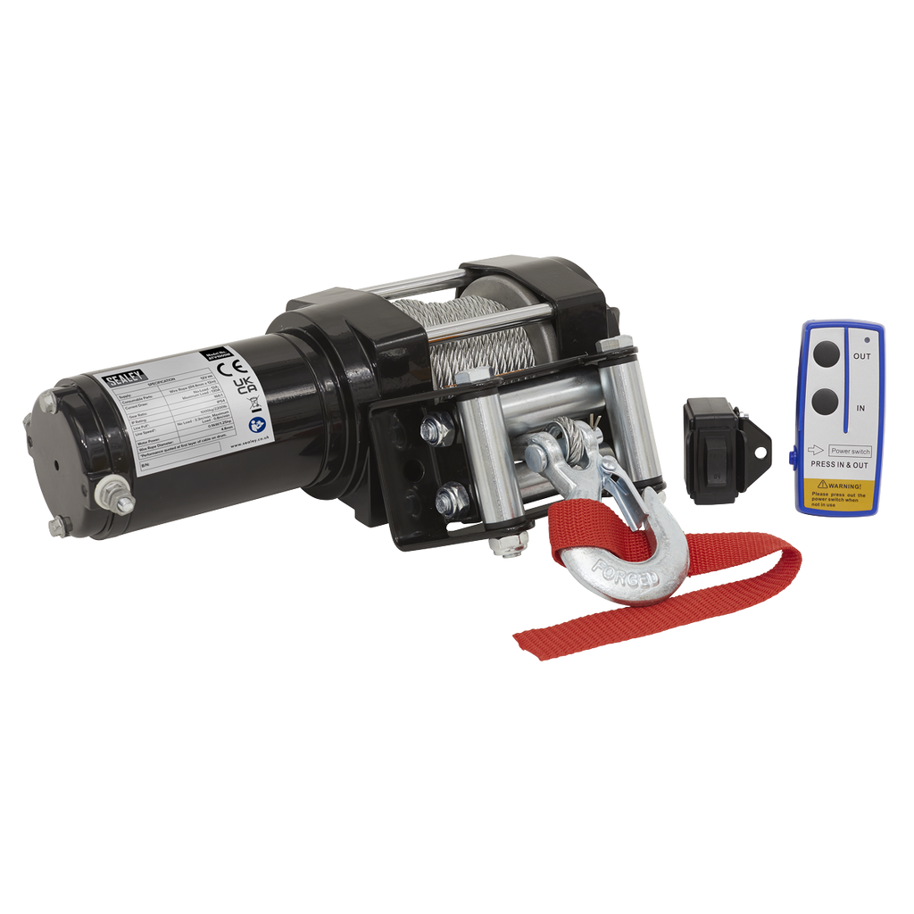 ATV Winch 1000kg Line Pull 12V ATV1000W