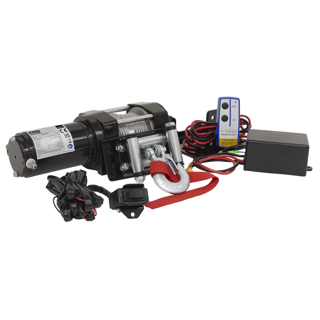 ATV Winch 1000kg Line Pull 12V ATV1000W