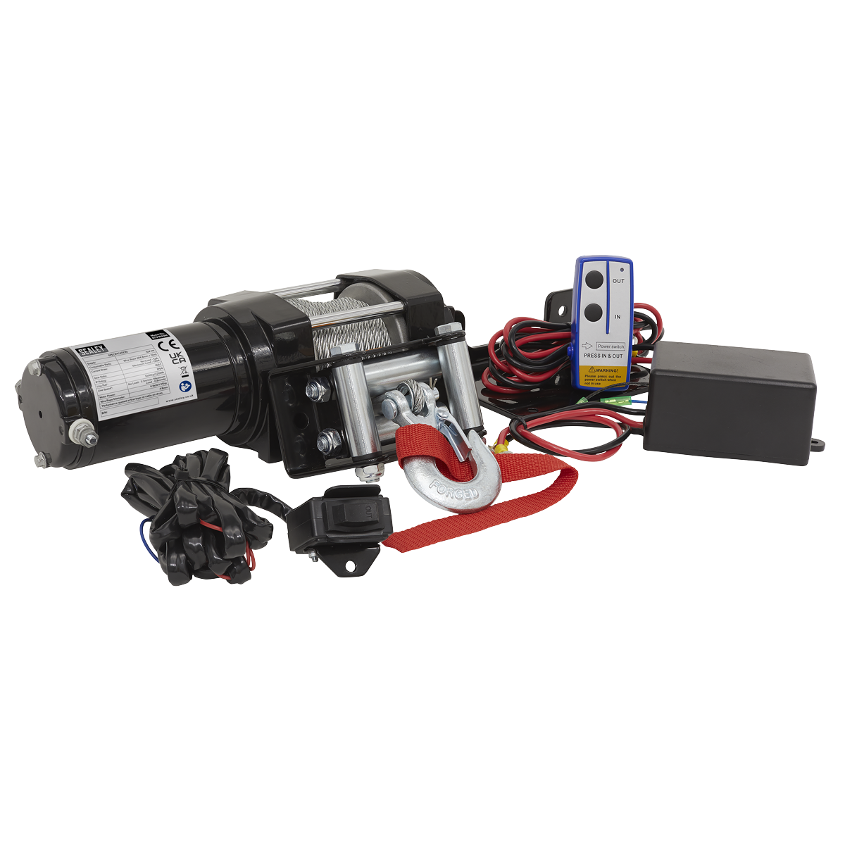 ATV Winch 1000kg Line Pull 12V ATV1000W