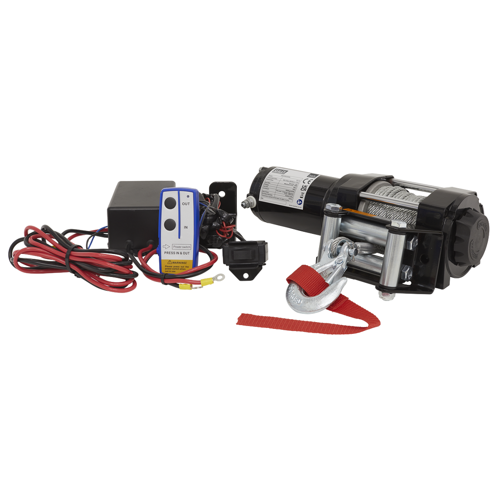ATV Winch 1000kg Line Pull 12V ATV1000W