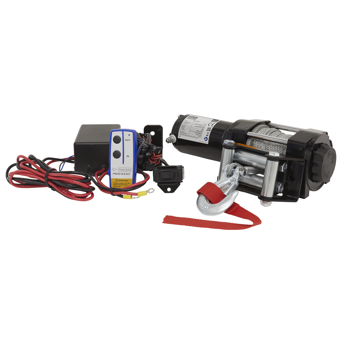 ATV Winch 1000kg Line Pull 12V ATV1000W