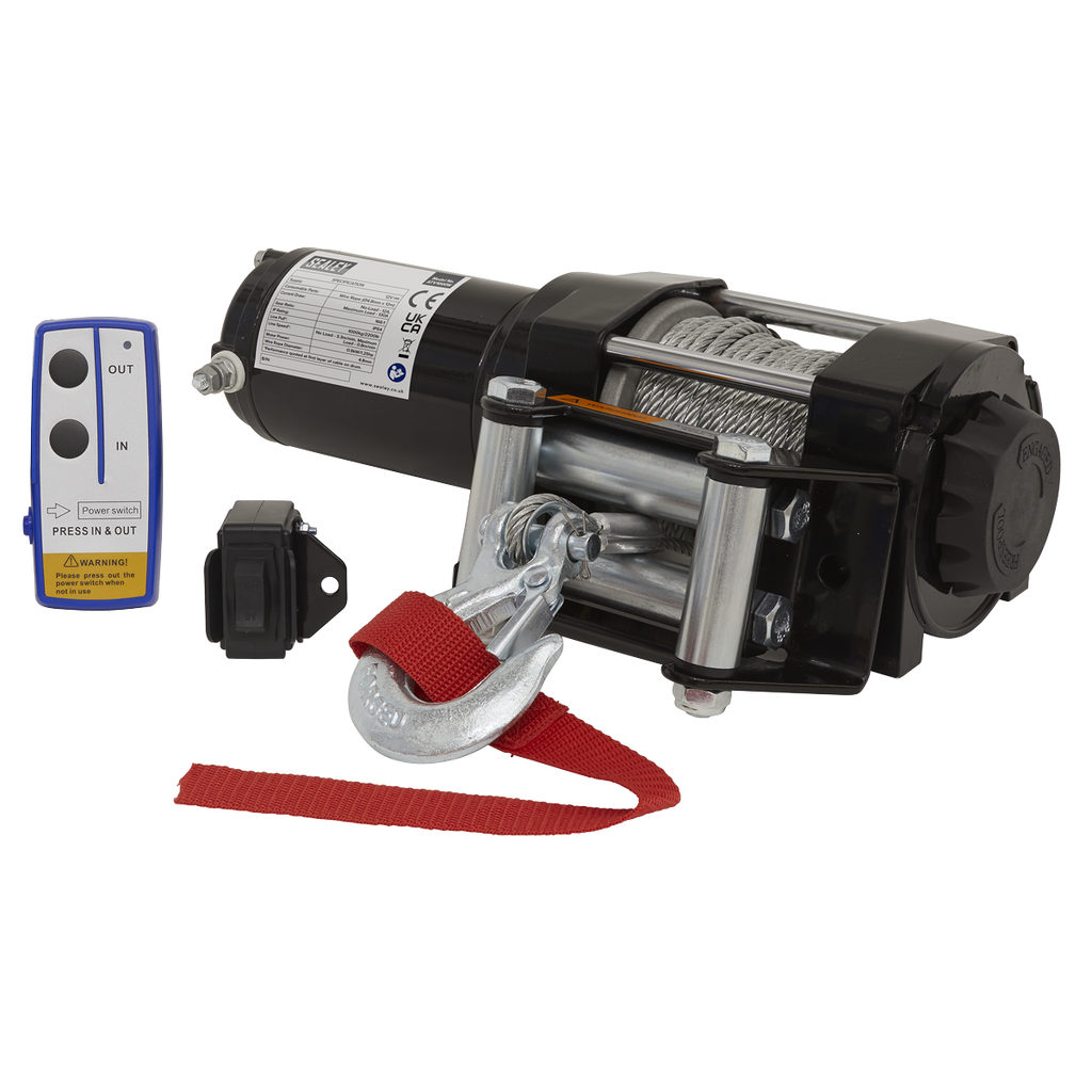 ATV Winch 1000kg Line Pull 12V ATV1000W