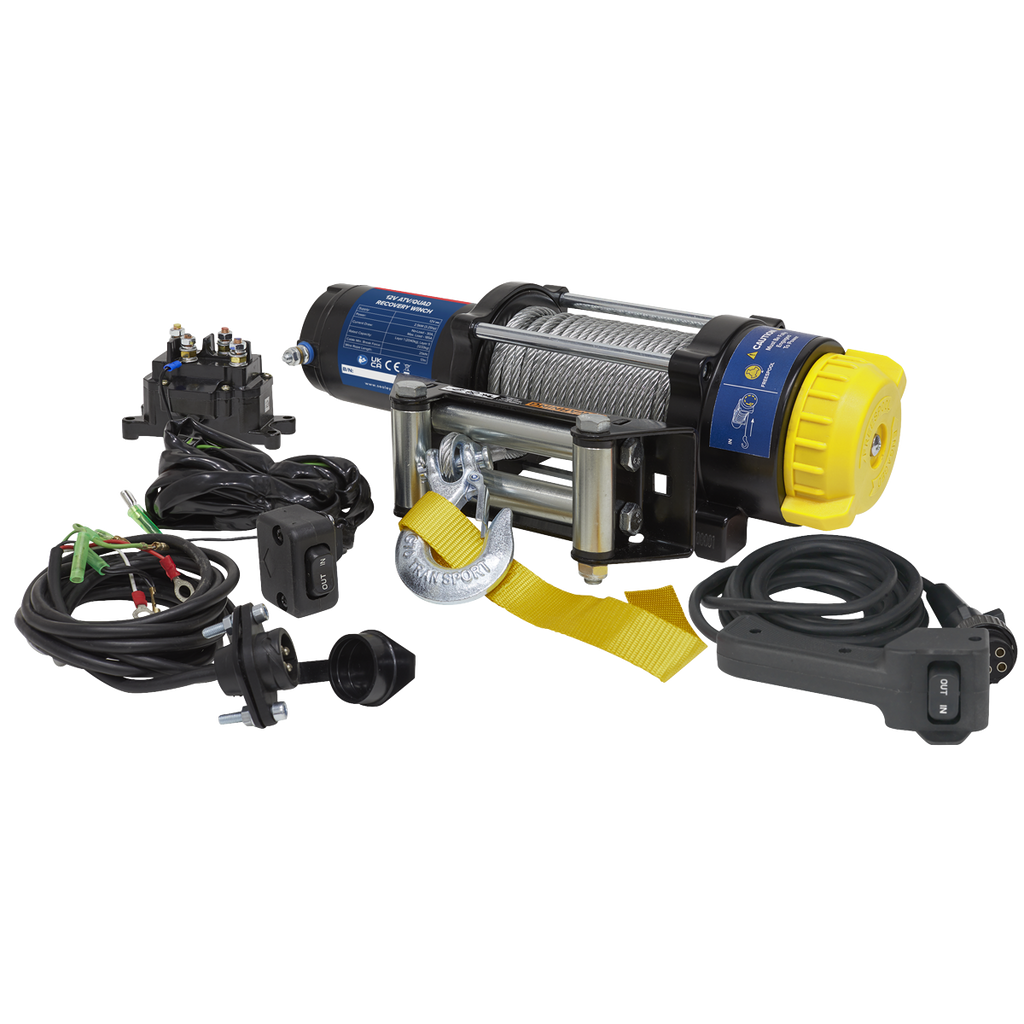 ATV/Quad Recovery Winch 2040kg (4500lb) Line Pull 12V ATV2040