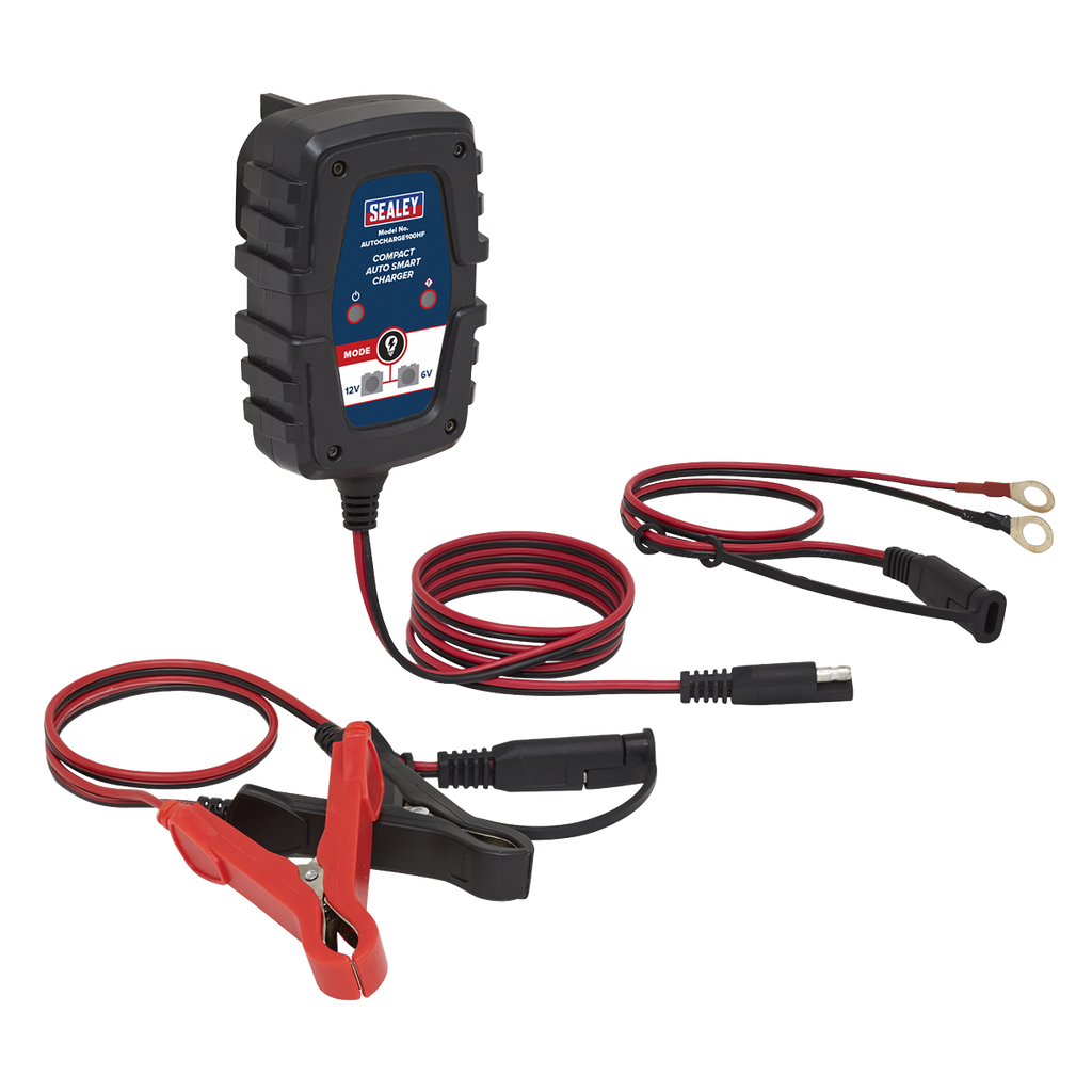 6/12V Compact Smart Trickle Charger & Maintainer 1A AUTOCHARGE100HF