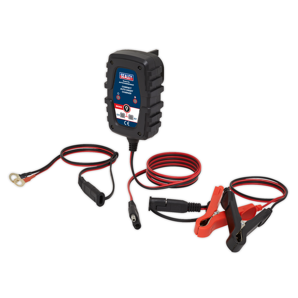 6/12V Compact Smart Trickle Charger & Maintainer 1A AUTOCHARGE100HF