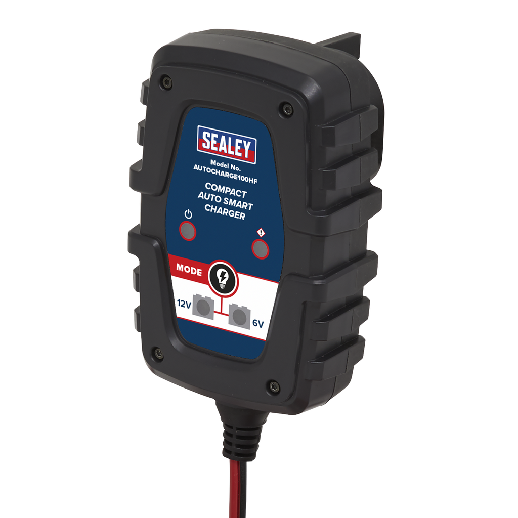 6/12V Compact Smart Trickle Charger & Maintainer 1A AUTOCHARGE100HF