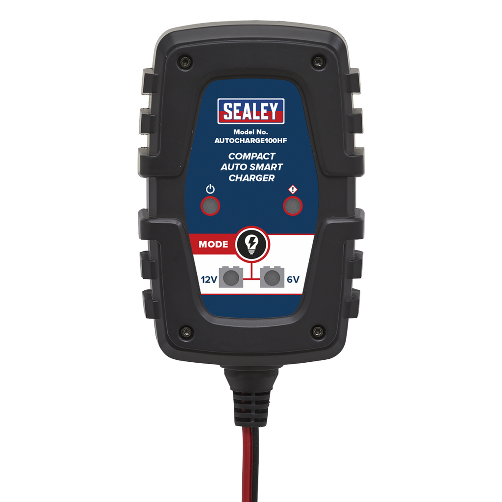 6/12V Compact Smart Trickle Charger & Maintainer 1A AUTOCHARGE100HF
