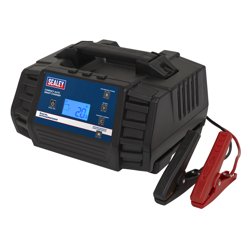 12/24V Compact Auto Smart Charger & Maintainer 12A AUTOCHARGE1200HF