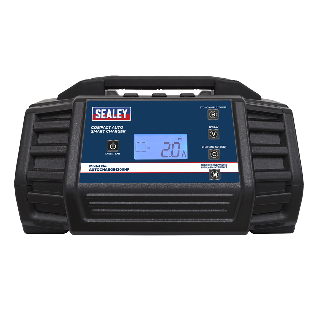 12/24V Compact Auto Smart Charger & Maintainer 12A AUTOCHARGE1200HF