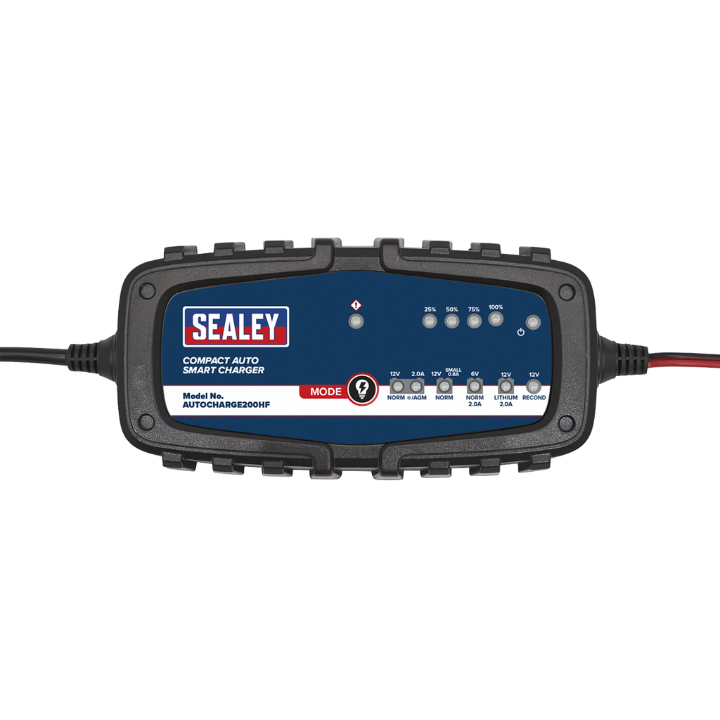 6/12V Compact Auto Smart Charger & Maintainer 2A AUTOCHARGE200HF