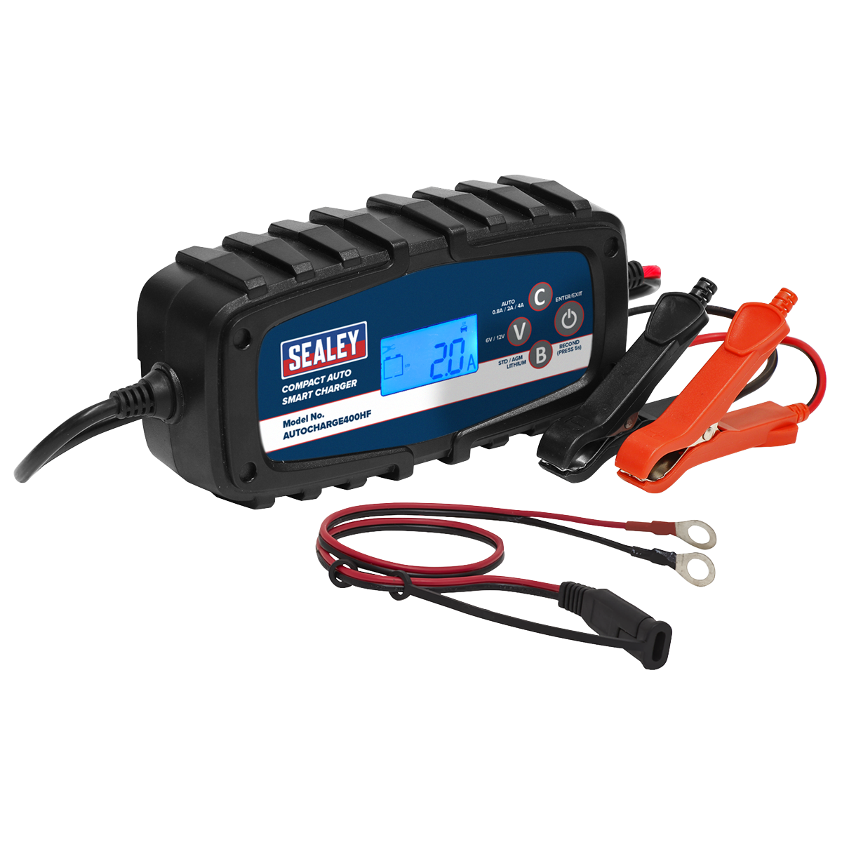 6/12V Compact Auto Smart Charger & Maintainer 4A AUTOCHARGE400HF