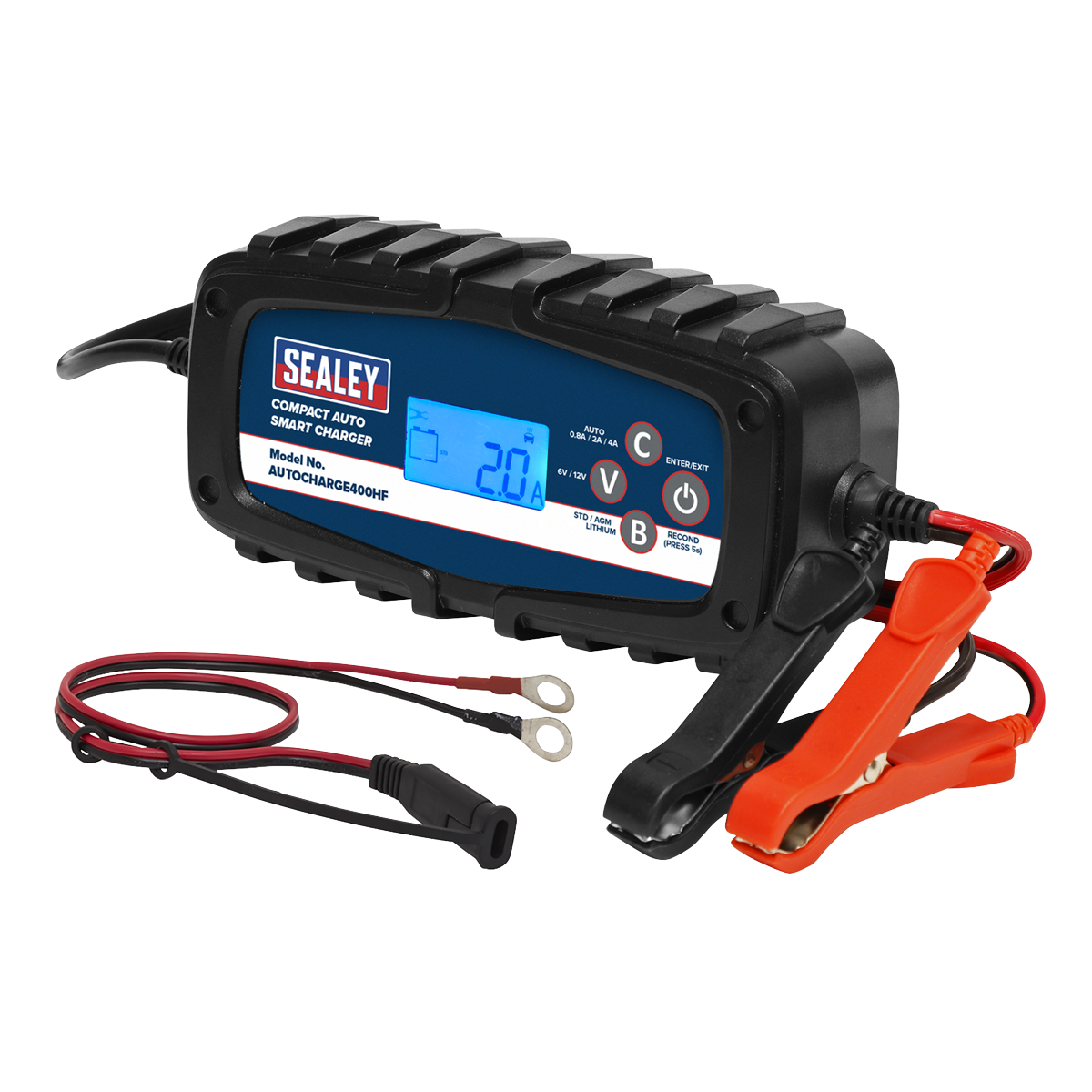 6/12V Compact Auto Smart Charger & Maintainer 4A AUTOCHARGE400HF