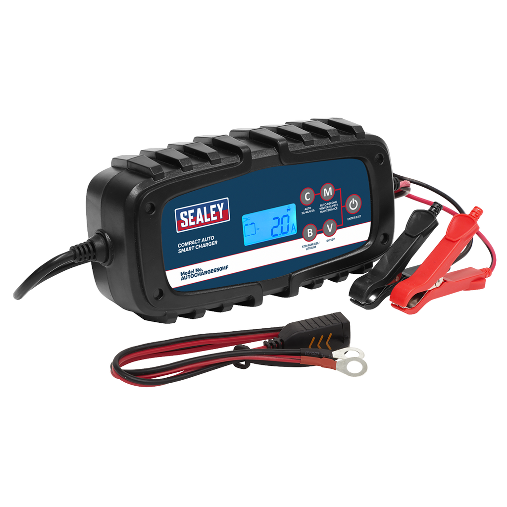 6/12V Compact Auto Smart Charger & Maintainer 6.5A AUTOCHARGE650HF