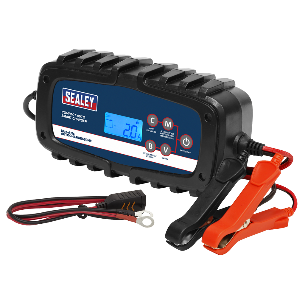 6/12V Compact Auto Smart Charger & Maintainer 6.5A AUTOCHARGE650HF