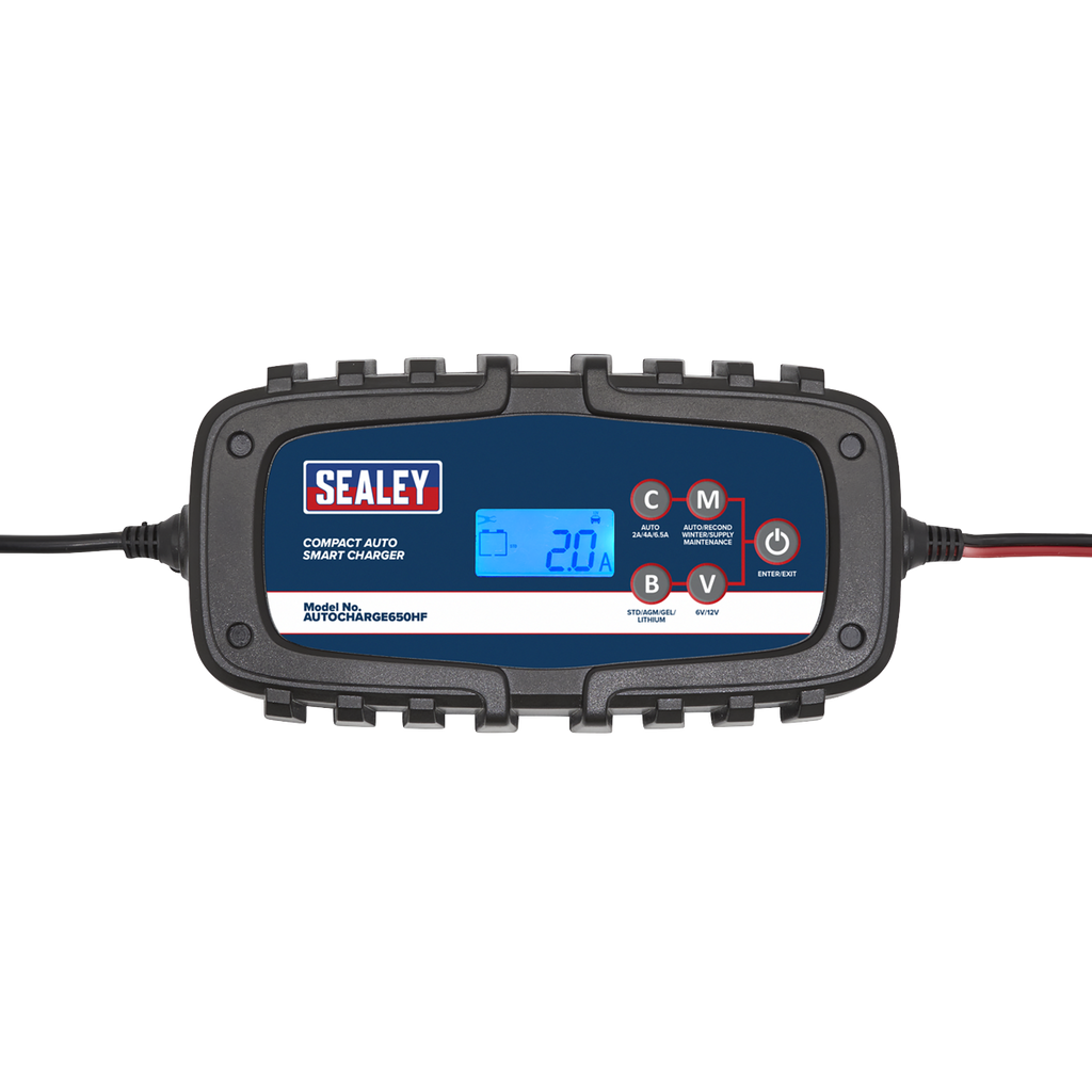 6/12V Compact Auto Smart Charger & Maintainer 6.5A AUTOCHARGE650HF