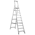 Aluminium Industrial Step Ladder 10-Tread - EN 131 AXL10