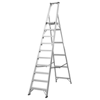 Aluminium Industrial Step Ladder 10-Tread - EN 131 AXL10
