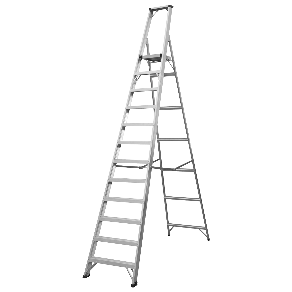 Industrial Step Ladder 12-Tread Aluminium - BS EN 131 AXL12