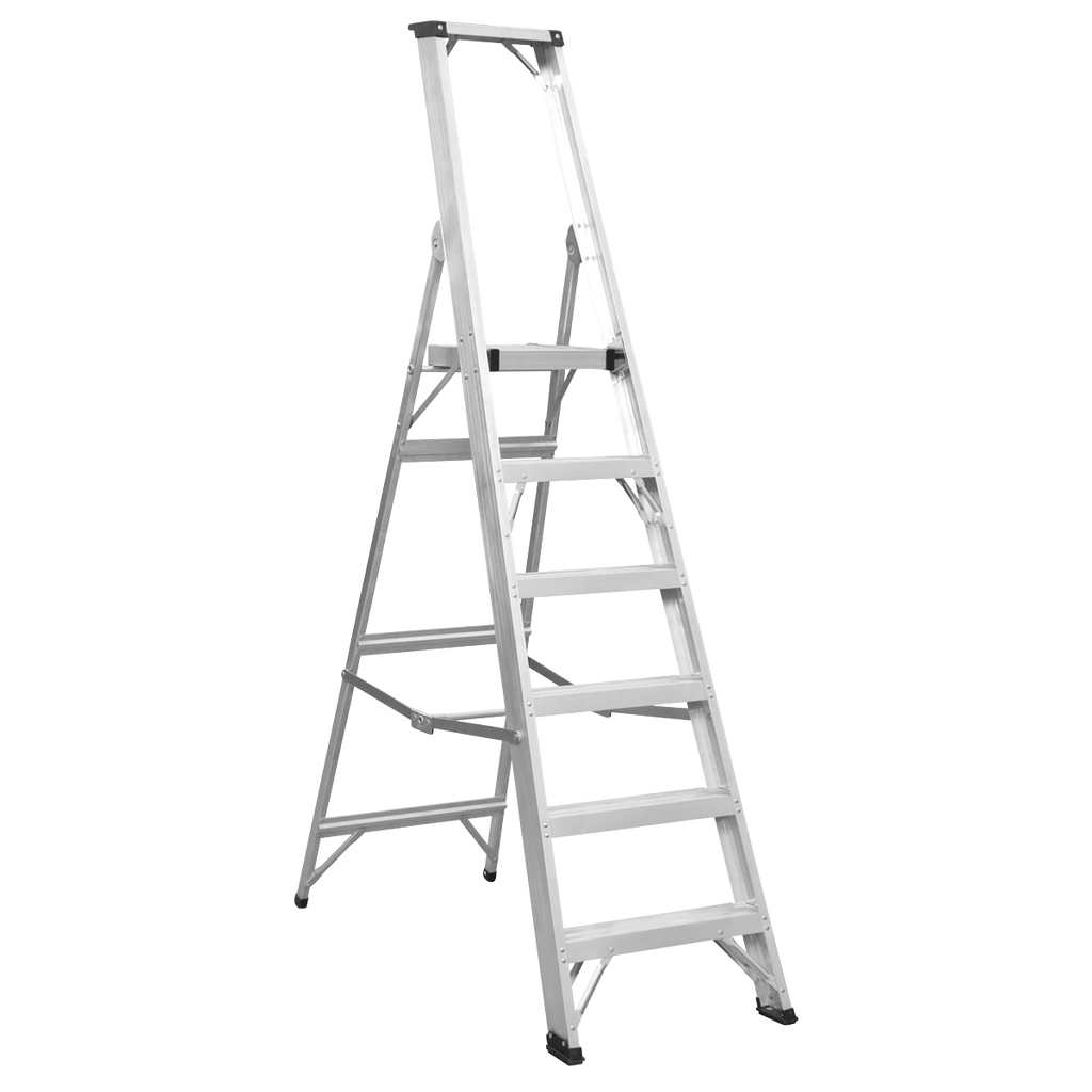 Aluminium Industrial Step Ladder 6-Tread - EN 131 AXL6