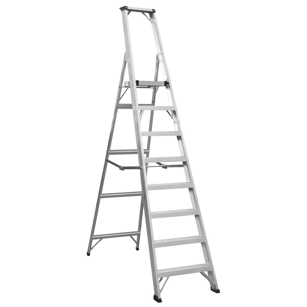 Aluminium Industrial Step Ladder 8-Tread -EN 131 AXL8