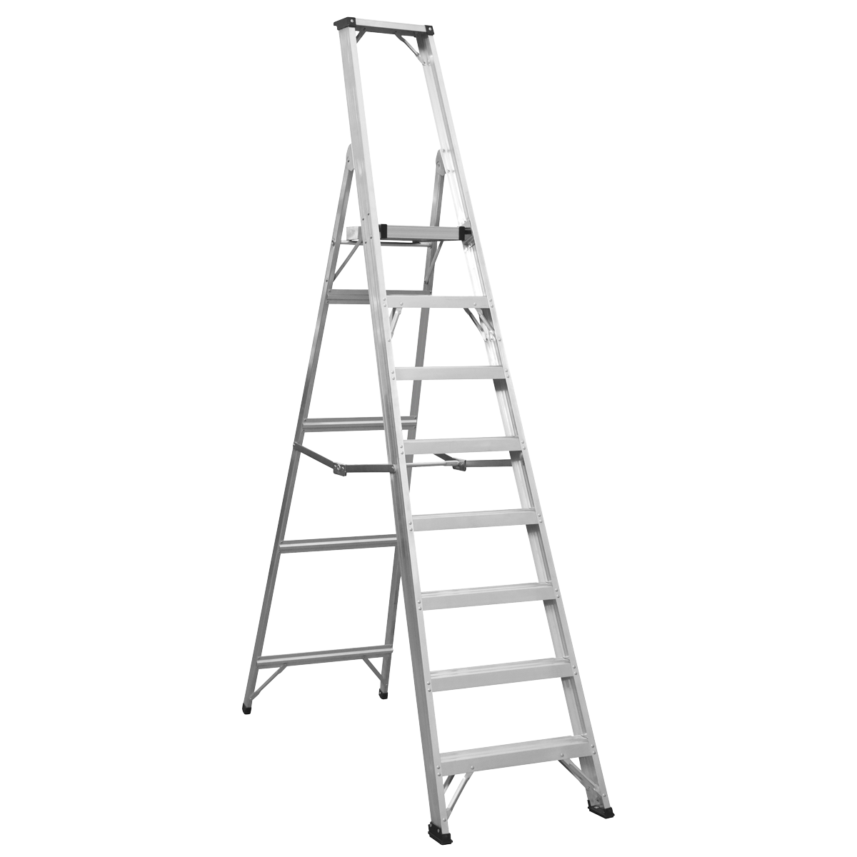 Aluminium Industrial Step Ladder 8-Tread -EN 131 AXL8