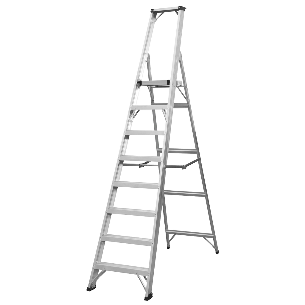 Aluminium Industrial Step Ladder 8-Tread -EN 131 AXL8