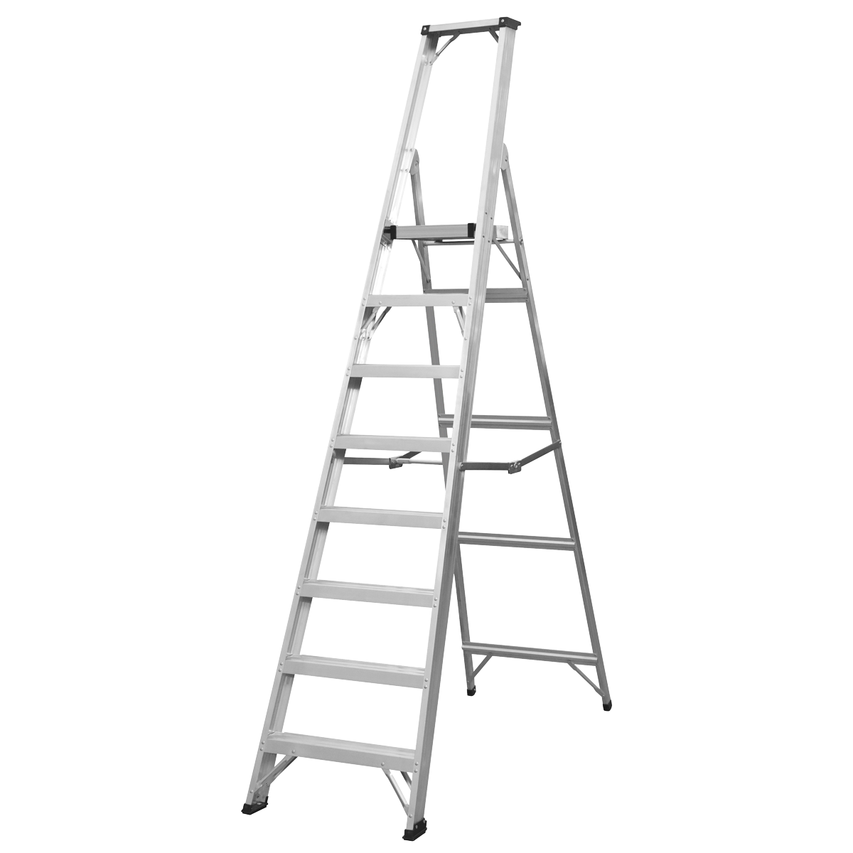 Aluminium Industrial Step Ladder 8-Tread -EN 131 AXL8