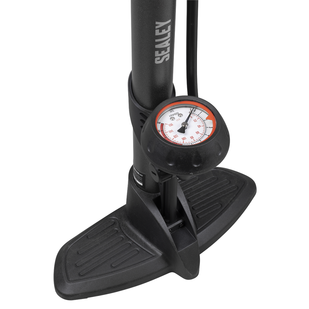Track Pump with Dial Type Pressure Gauge BC110