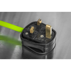 10m Cassette Type Cable Reel with Thermal Trip 2 x 230V & 2 x USB - Hi-Vis Green BCR10G