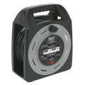 25m Box Type Cable Reel with Thermal Trip 4 x 230V BCR25CB